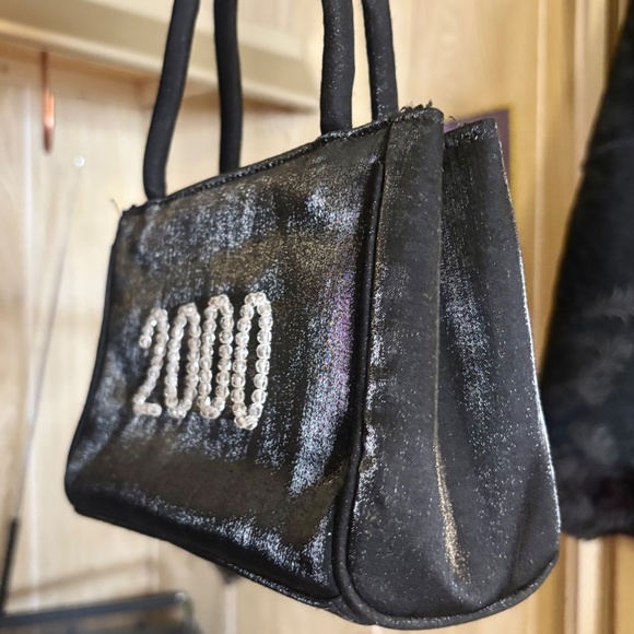 Vintage 2000 Beaded Iridescent Shiny Mini Bag - Picture 2 of 6